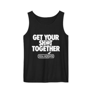 Get Your Shot Together Basketball – 904 Hoops Club Unisex tank top