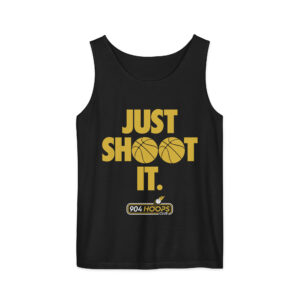Just Shoot It Basketball Graphic – 904 Hoops Club Unisex tank top